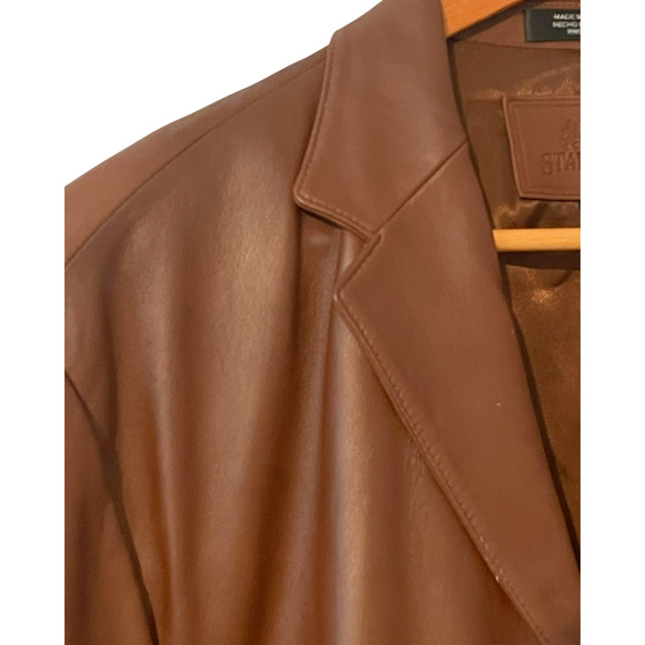 Stafford Tan Leather Jacket - Picture 4 of 13